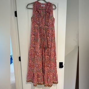 Sur. La. Vague pink tassel maxi dress, size 4